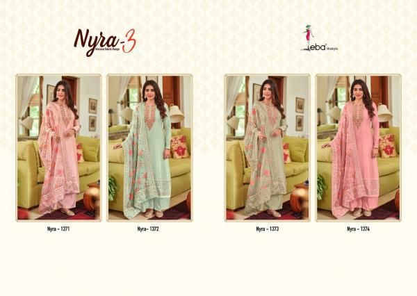 Eba Nyra 3 Beautiful Silk Embroidery Salwar